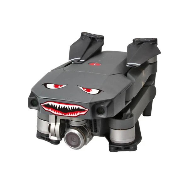 DJI Mavic Air KuşKaçıran Vahşi Kanlı Gözler Çıkartma Model7 - Resim 4