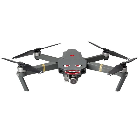 DJI Mavic Air KuşKaçıran Vahşi Kanlı Gözler Çıkartma Model7 - Resim 5