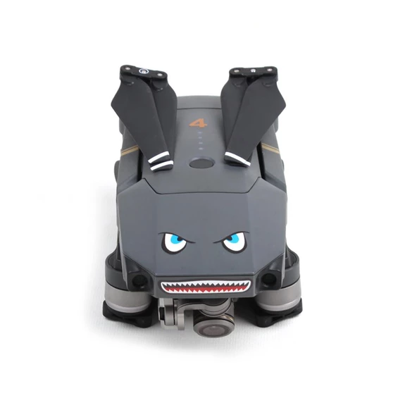 DJI Mavic 2 Pro Kuş Kaçıran Köpekbalığı Çıkartma Etiket - 8