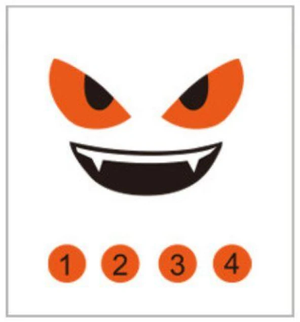 DJI Mavic 2 Pro KuşKaçıran Vampir Gözler Çıkartma Model8 ürün görseli