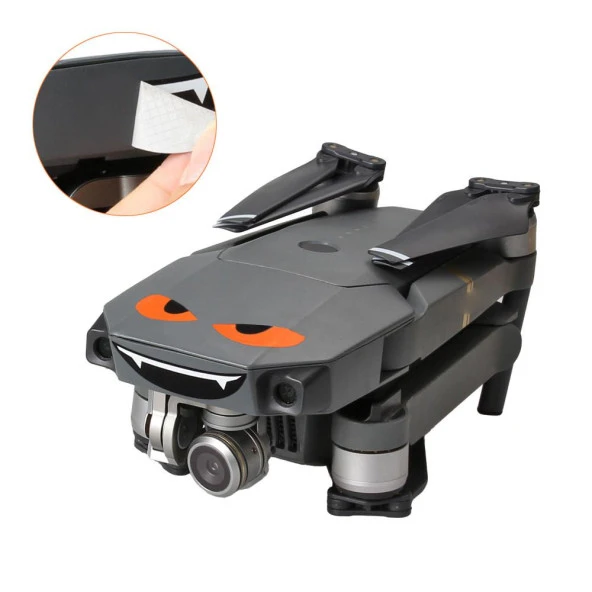 DJI Mavic 2 Zoom KuşKaçıran Vampir Gözler Çıkartma Model8 - 4