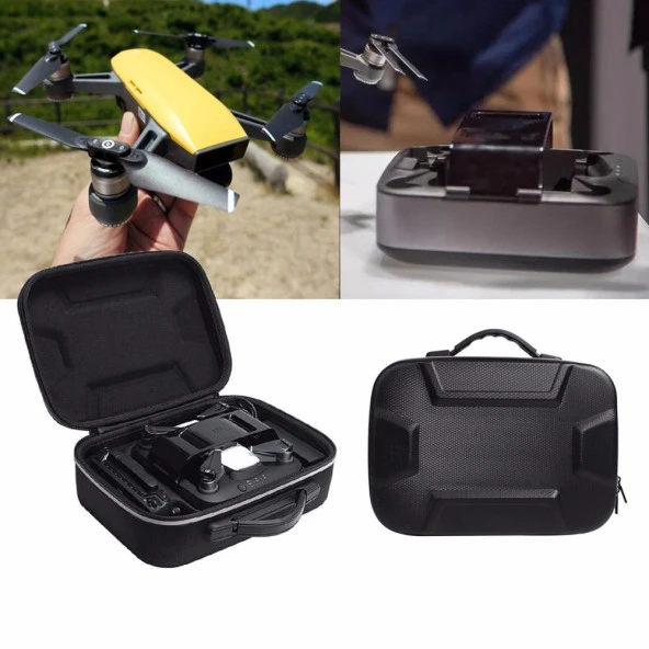 DJI Spark Seyahat Taşıma Çantası Şarj İstasyonu, Kumanda ve Şarj Adaptörü İçin - 1