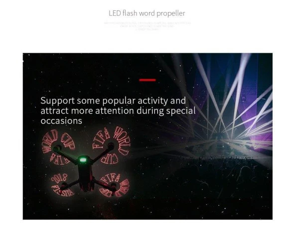 DJI Mavic Pro Düşük Gürültü LED Flaş Kelime Programlanabilir Pervane - Resim 6