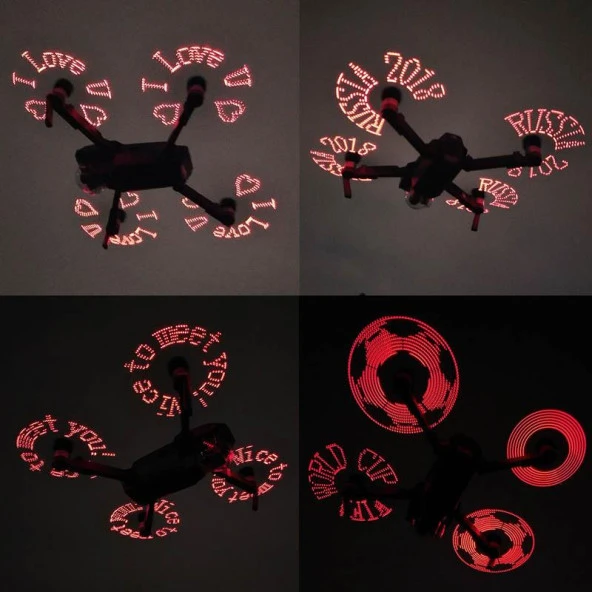 DJI Mavic Pro Düşük Gürültü LED Flaş Kelime Programlanabilir Pervane - Resim 10