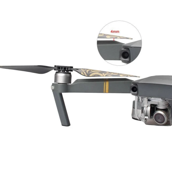 DJI Mavic Altın Alev Özel Üretim Pervane Seti - 6
