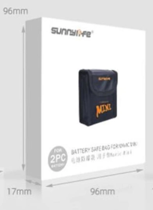 DJI Mavic Mini 2 Pil İçin Saklama Çantası Yanmaz Koruyucu Kılıf - 5