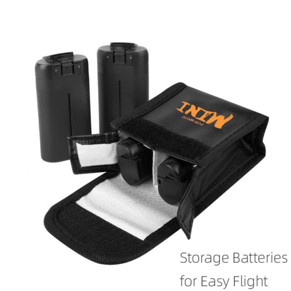 DJI Mavic Mini 2 Pil İçin Saklama Çantası Yanmaz Koruyucu Kılıf - 6