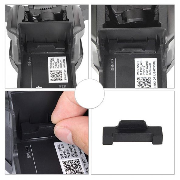 DJI Mavic Air 1 Drone Gövde ve 3 Pil Soketi Silikon Koruyucu Kapak - Resim 4