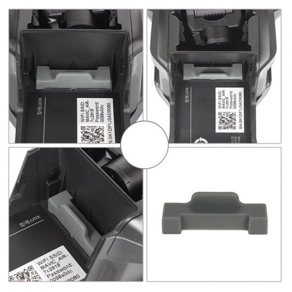 DJI Mavic Air 1 Drone Gövde ve 3 Pil Soketi Silikon Koruyucu Kapak - Resim 5