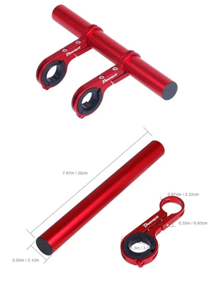 M365 Elektrikli Scooter İçin Gidon Montaj Ek Bar 20cm Karbon Boru - 5