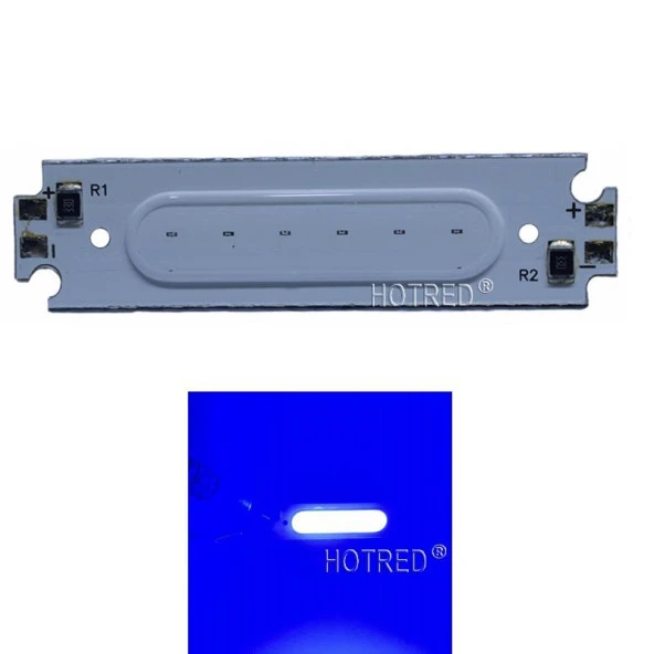 COB LED Çip Mavi 12V 2W 6015 PCB Bord DIY Işık Kaynağı - 3