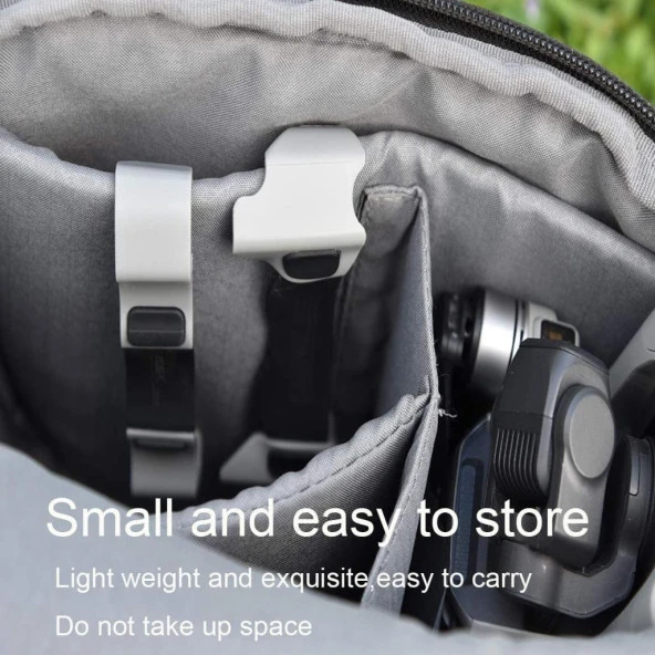 DJI Mavic Air 2 Pervane Tutucu Silikon Kelepçe Gövde Koruma - Resim 4