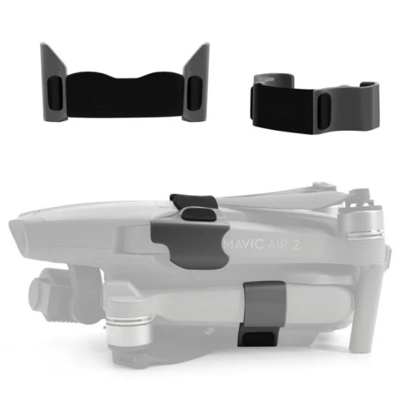 DJI Mavic Air 2 Pervane Tutucu Silikon Kelepçe Gövde Koruma - Resim 5