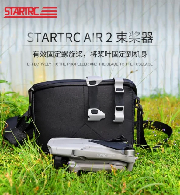 DJI Mavic Air 2 Pervane Tutucu Silikon Kelepçe Gövde Koruma - Resim 11