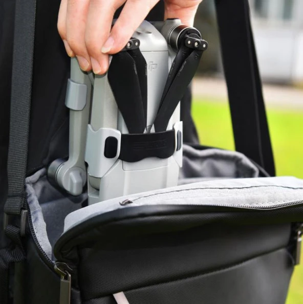 DJI Mavic Air 2 Pervane Tutucu Silikon Kelepçe Gövde Koruma - Resim 12