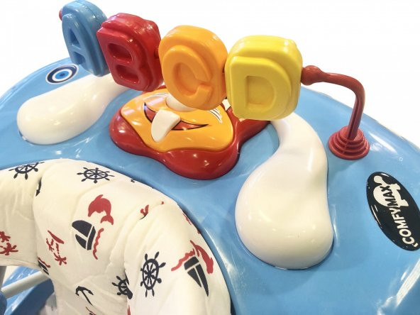 ComfyMax Oyuncaklı Müzikli Yükseklik Ayarlı Lux Yürüteç - Ocean - 3