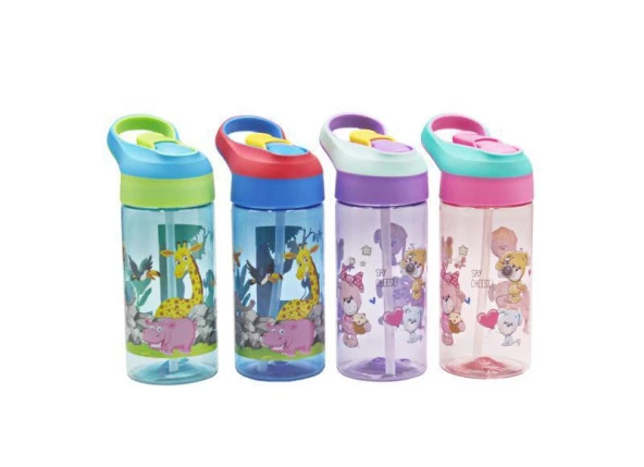 Vagonlife Tritan Pipetli Çocuk Matarası 500Ml VGN0301 Turkuaz - 2