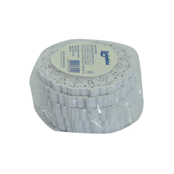 LokmanAVM Kağıt Bardak Altlığı 9 Cm Dantel Desenli Beyaz 500 Adetli 1 Paket