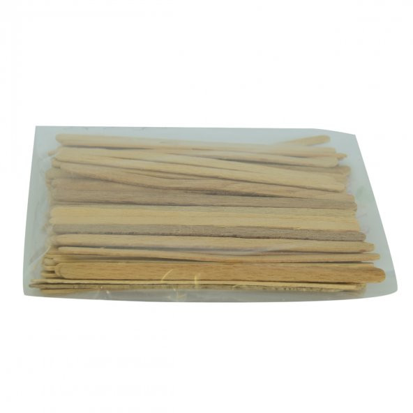 Ahşap Tahta Çay Kahve Karıştırıcı 100 Adet Paket - 4