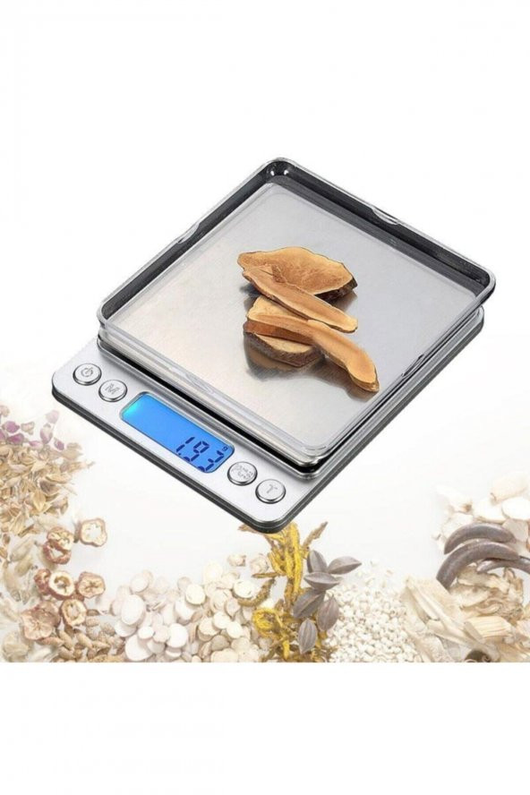 Mini Dijital Hassas Tartı-mutfak Terazisi Tartı Kuyumcu Tartısı 2000 Gr - 0,1 Gr