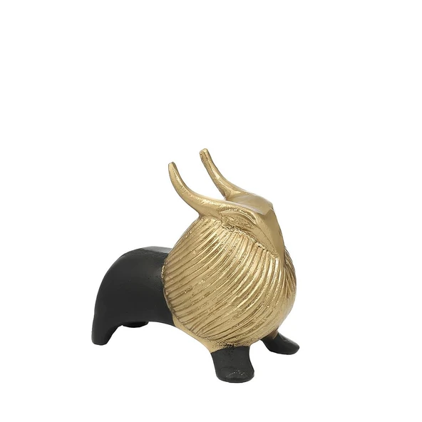 Vitale Gold Black Dekoratif Boğa Obje 21 cm AK.IU0203 - 2