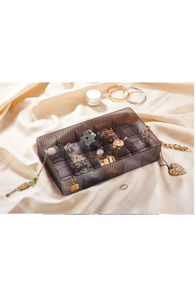 Lv 245 15 Bölmeli Takı Kutusu Organizer Gravat Ve Saat Kutusu