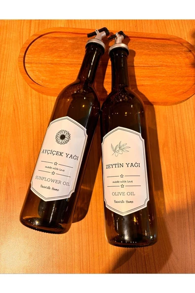 Paris Retro Standlı Yağlık Seti 3 Parça 750 ml Nar Ekşi Sosluk Sirkelik Seti - Resim 5