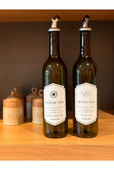 Paris Retro Standlı Yağlık Seti 3 Parça 750 ml Nar Ekşi Sosluk Sirkelik Seti - Resim 3