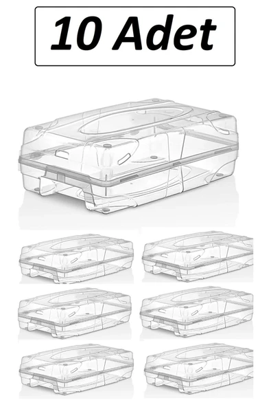 10 Adet Ayakkabı Kutusu Ayakkabı Terlik Seyahat Saklama Kutusu Ayakkabılık Organizer - Resim 5