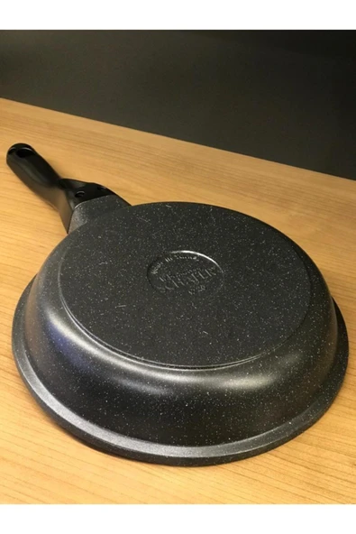 Stark Granit Döküm Tava Yanmaz Yapışmaz 20 Cm - Gri - Resim 6