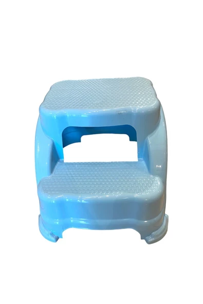 2 Katlı Basamak Merdiven Tabure - Lavabo Önü Çocuk Ve Mutfak Basamak - Asorti Renk - 2