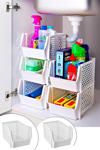 3 Katlı Ayrılabilir Organizer Raf Banyo Mutfak Oyuncak Düzenleyici - 2