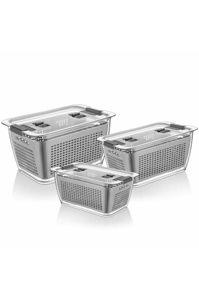 Lüks Buzdolabı Içi Sebze Meyve Düzenleyici 3 Boy Organizer - Resim 4