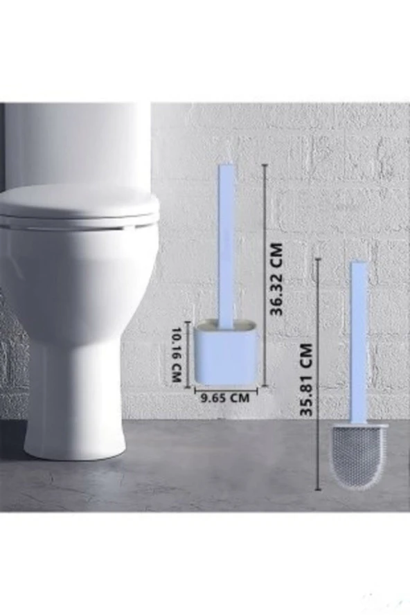Silikon Tuvalet Fırçası Banyo Bükülebilir Silikon Wc Fırçası