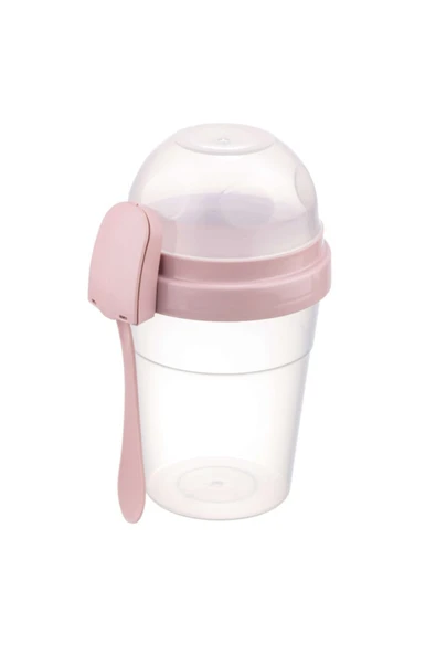 Take'n Go 2'li Kapaklı Kaşıklı Hazırla Ve Çık Meyveli Yoğurt Kabı - Resim 3