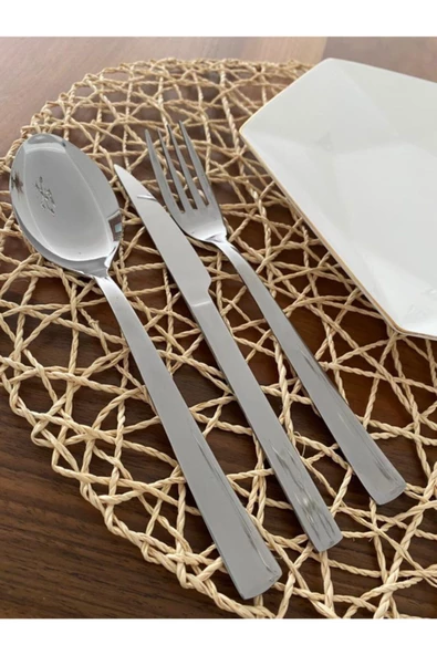 72 Parça 12 Kişilik Çatal Kaşık Takımı - Sadem - 4