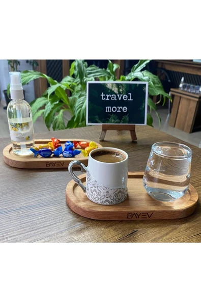 Mini 2'li Kahve Sunum Tahtası - 3
