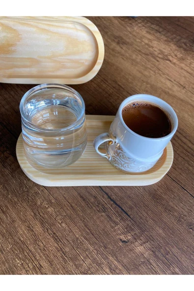 Mini 2'li Kahve Sunum Tahtası - 6