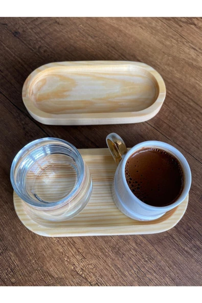 Mini 2'li Kahve Sunum Tahtası - 4