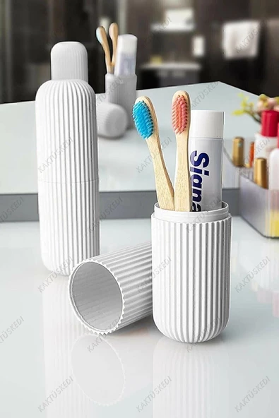 Diş Fırçalık Seyehat Smart Saklama Kabı Çok Amaçlı Organizer 1 Adet - Resim 2