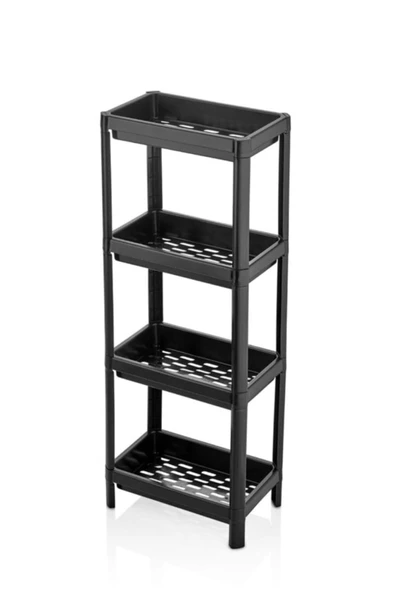 Siyah 4 Kat Organize Toparlayıcı Raf Ünitesi - 2
