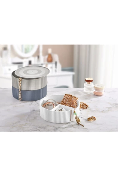 Lv-225 3'lü Takı Iğne Iplik Organizer Seti Kapaklı