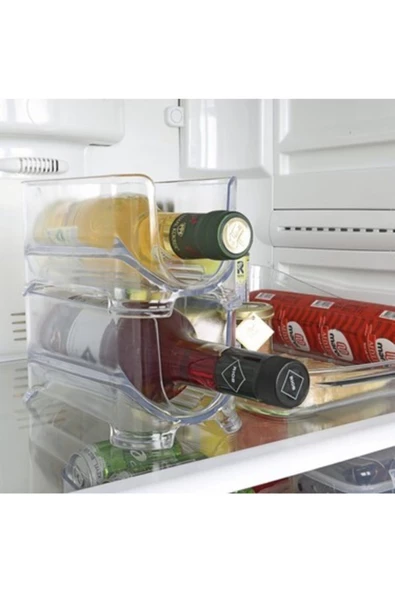 2'li Buzdolabı Içi Pratik Geçmeli Rafı Şişe Organizeri