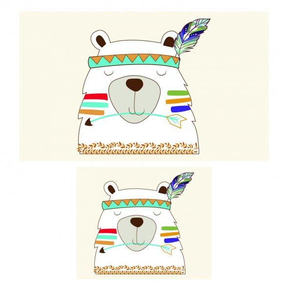 Bayev Soley Bear Djt. 2 Li Banyo Paspas Seti Klozet Takımı 1007 01 - Resim 2