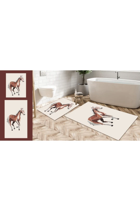 Soley Jenga Djt. 2 Li Banyo Paspas Seti Klozet Takımı 1386 01 ürün görseli