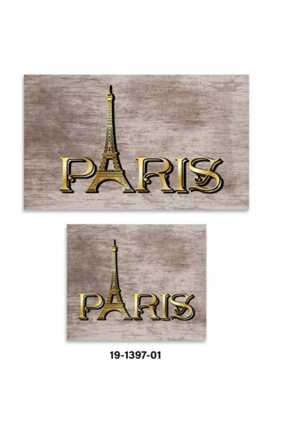 Soley Paris Djt. 2 Li Banyo Paspas Seti Klozet Takımı 1397 01 ürün görseli