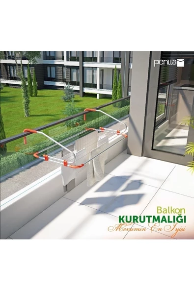 Dirsekli Balkon Çamaşır Kurutma Askısı Tyol2 - 4