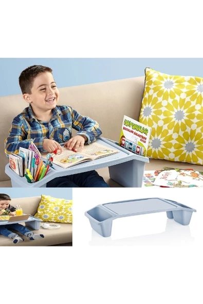 Candy Hobi Bölmeli Aktivite Masası - Mavi - Resim 2