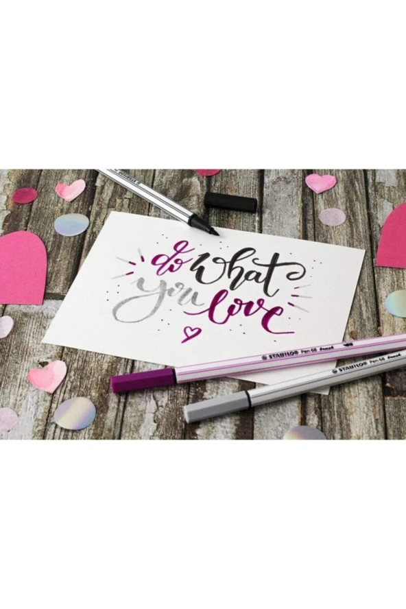 Stabilo Pen 68 Brush Arty Fırça Uçlu Keçeli Kalem Seti 12'li - 2