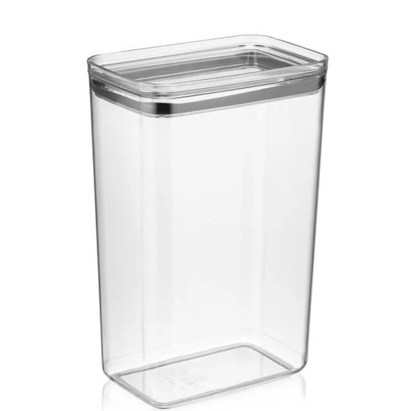 Vakumlu Hava Almaz Saklama Kabı Seti Erzak Kabı Dikdörtgen 12Adet 3100ML - Resim 5